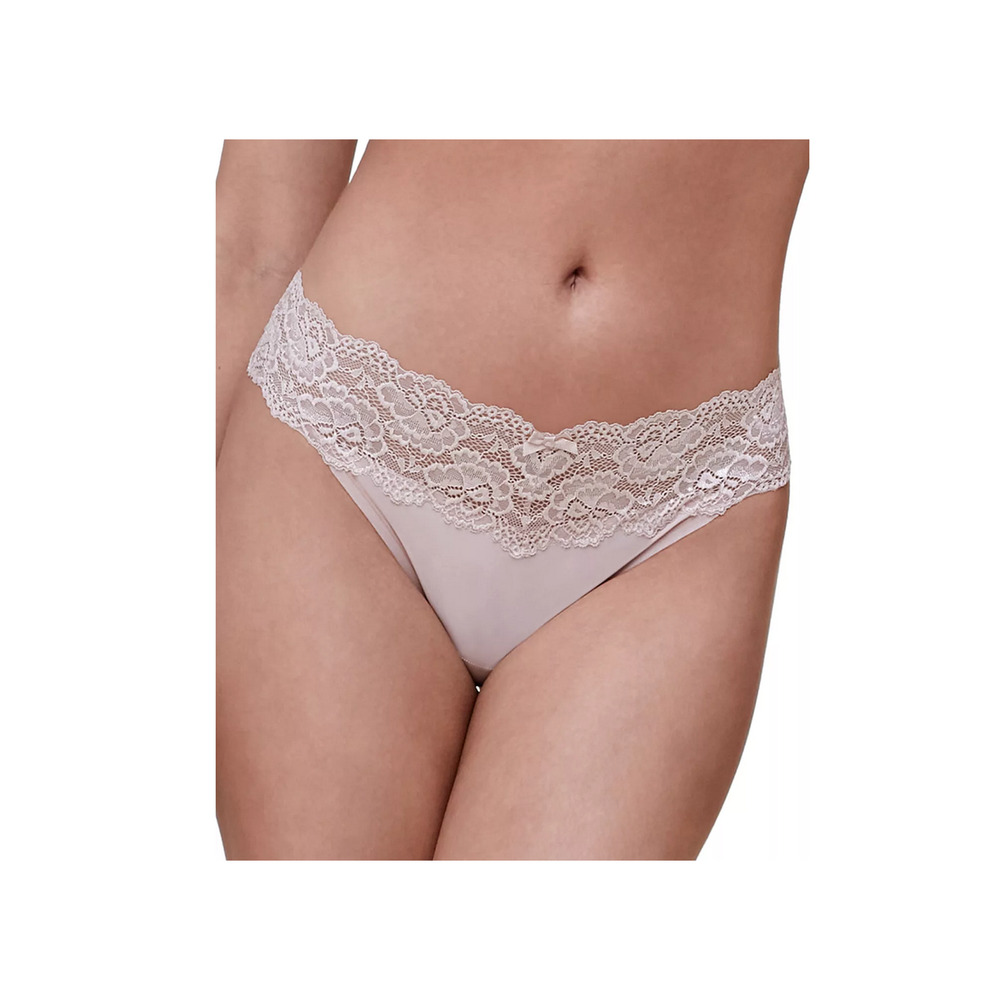 Skarlett Blue Goddess Lace Trim Thong Cashmere Size XL